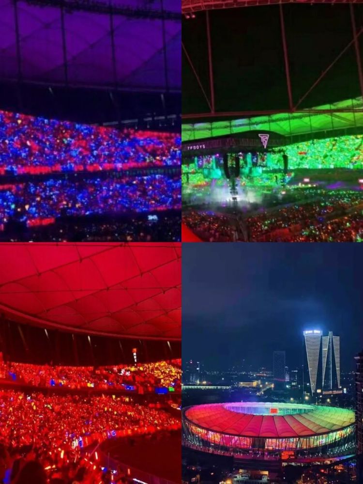 我现场看了TFBOYS灯牌大战，帝国姐姐的战斗力太强了！