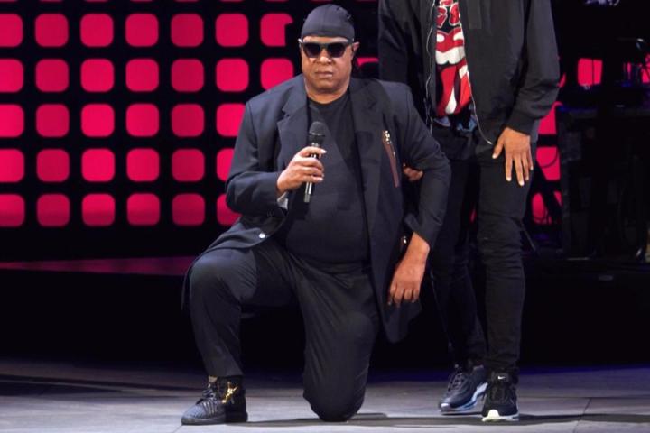 Stevie Wonder世界公民音乐节下跪：我为美国而跪