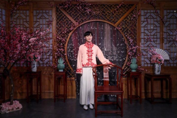 张艺兴以《老九门》“二月红”造型入驻杜莎夫人蜡像馆